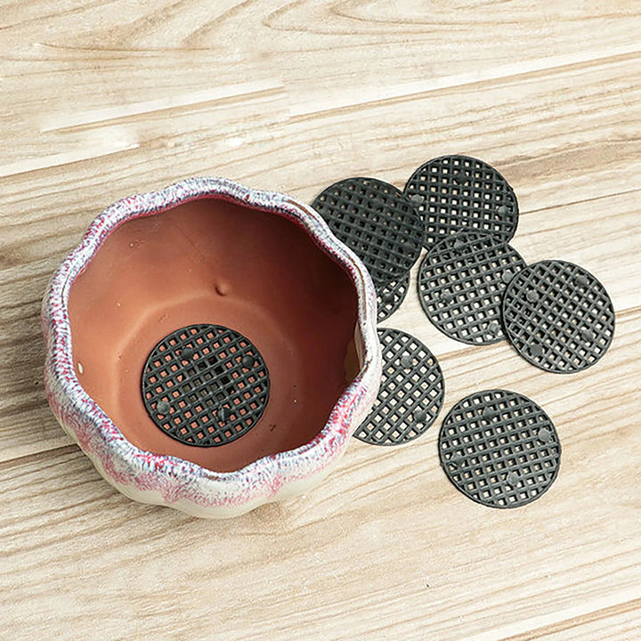 Lisslune | Garden Optimizer: 10-Pack durable net drainage pads for round plant pots