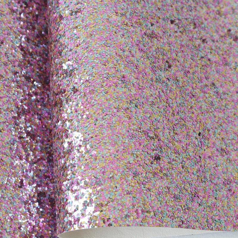 Lisslune | Shimmering 3D Glitter Fabric Sheets - Creative DIY Craft Set with Bright Colors