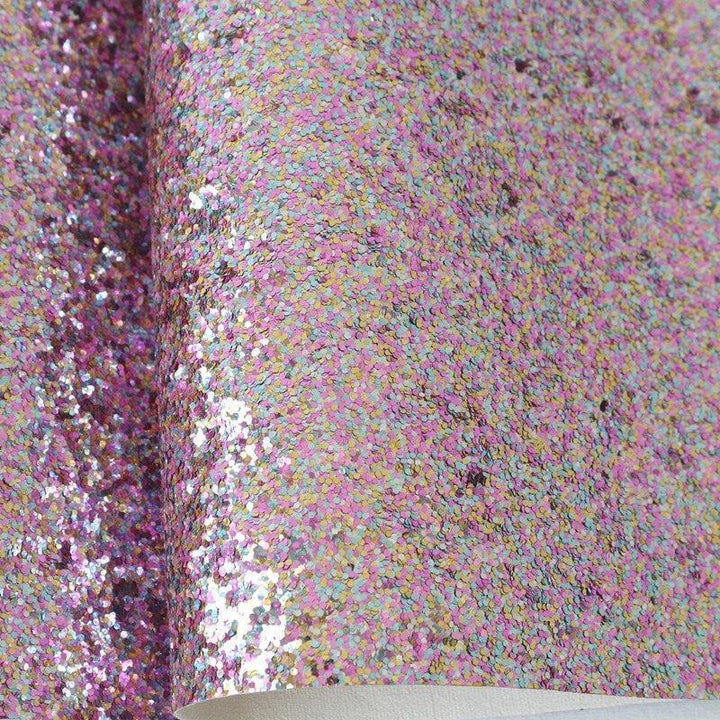 Lisslune | Shimmering 3D Glitter Fabric Sheets - Creative DIY Craft Set with Bright Colors