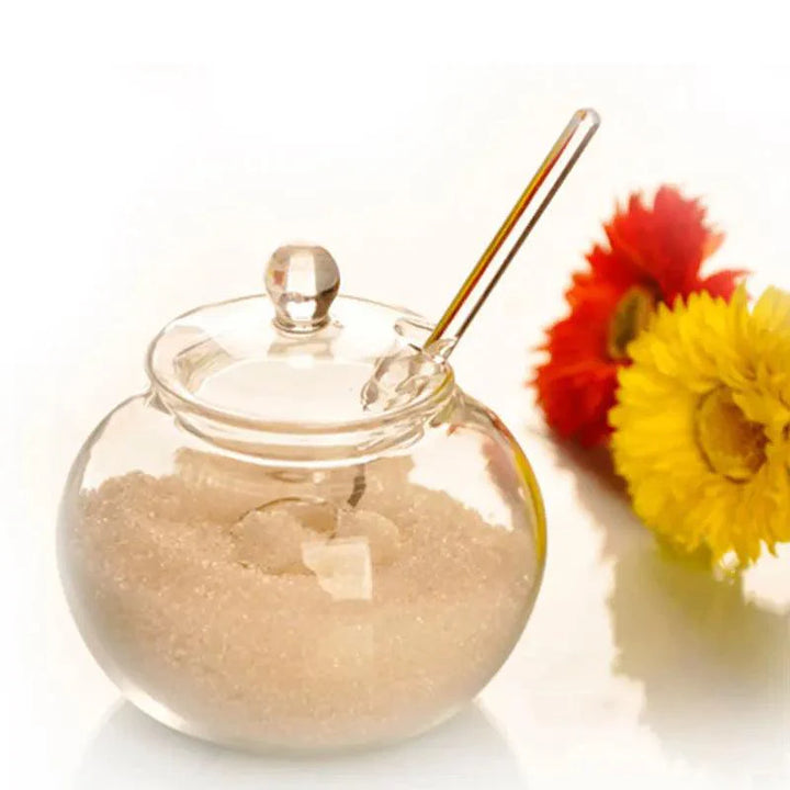 Lisslune | Elegant 250ml glass spice and candy jar - Chic home storage solution