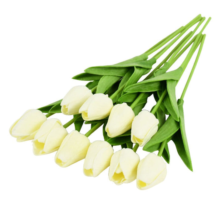 Lisslune | Artificial Flower Bouquet with Tulips, Decoration (10 Pieces)