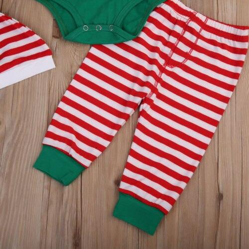Lisslune | Christmas Elf 3-piece Set (Pants, Long Sleeve Bodysuit & Hat)