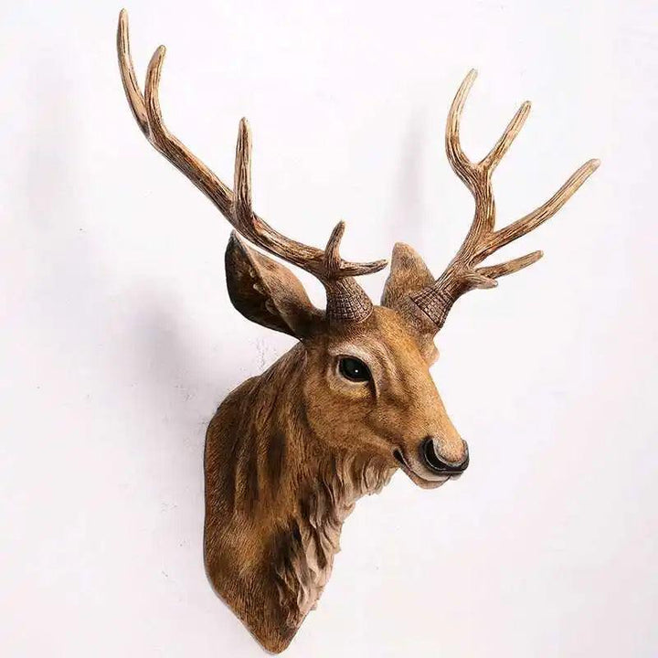 Lisslune | MysticHorn™ | Majestic Deer Head Wall Decor | Rustic Antler Design for Cabin & Lodge Home Decor