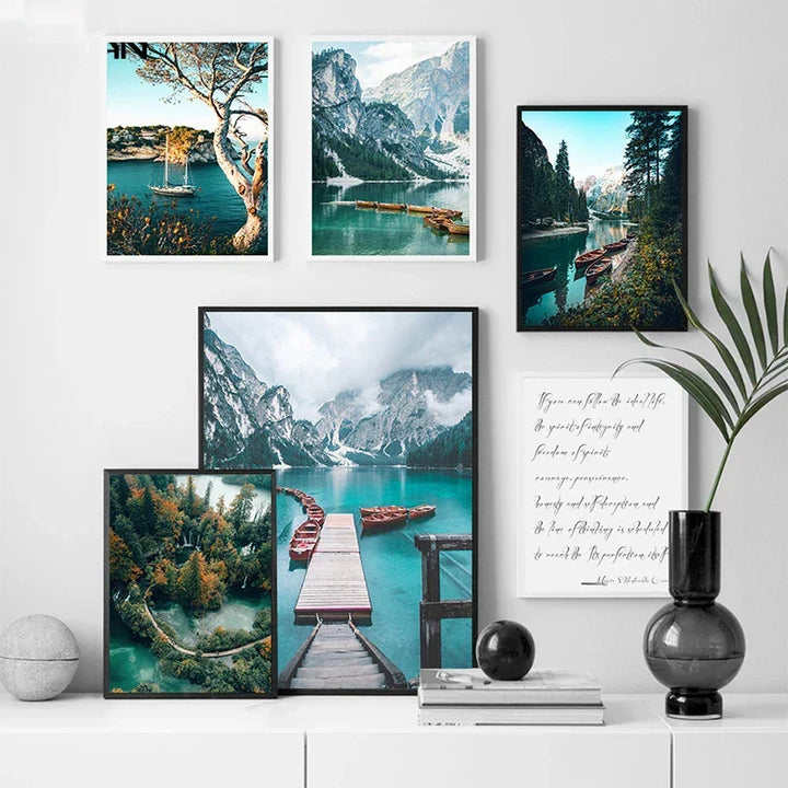 Lisslune | from a picturesque forest lake on canvas