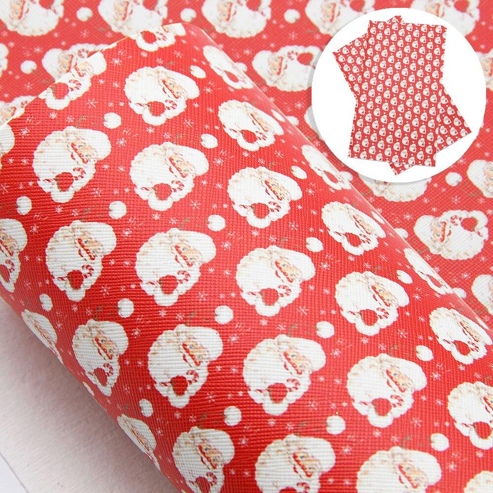 Lisslune | Crimson Holiday Synthetic Leather Craft Set - DIY Festive Fabric Set