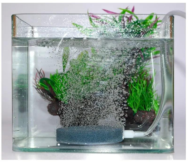 Lisslune | Aquarium Air Pump Oxygen Diffuser Disc - Bubble Stone for Fish Tank & Pond (4/6/8cm)