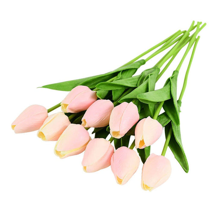 Lisslune | Artificial Flower Bouquet with Tulips, Decoration (10 Pieces)