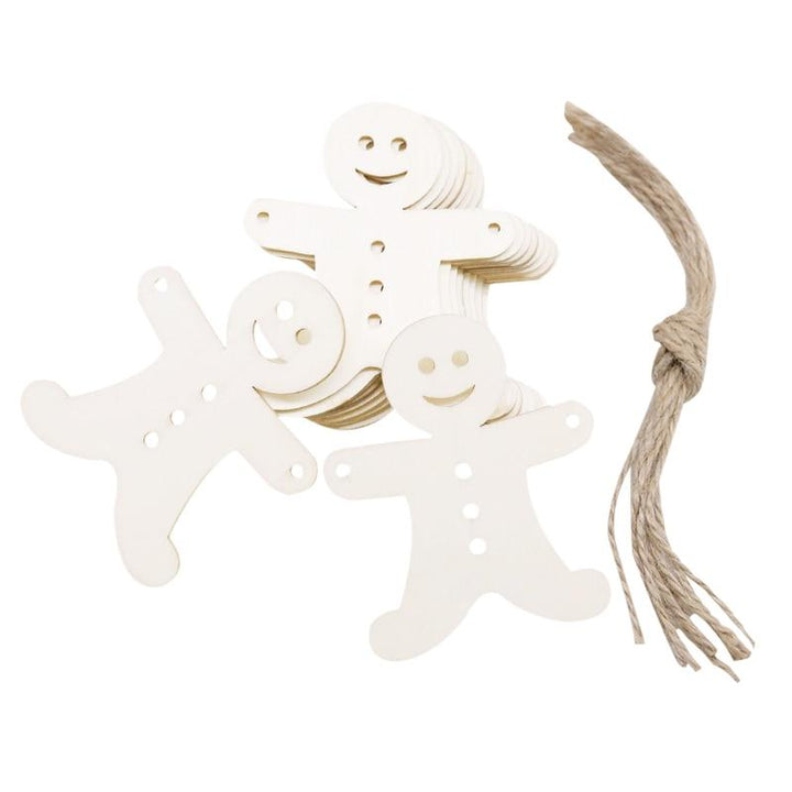 Lisslune | Wooden Christmas Tree Decorations (10 pieces)