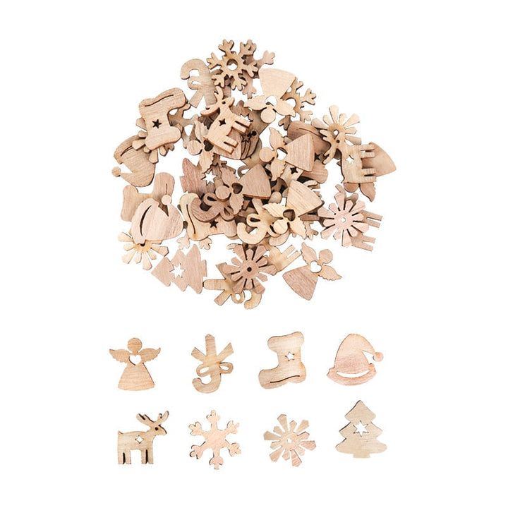 Lisslune | Wooden Winter Happy Christmas Ornaments