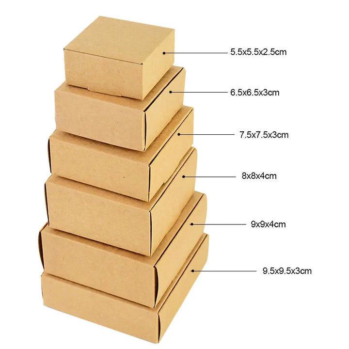 Rynx 6pcs Kraft Paper Gift Boxes Marbling Style DIY Handmade Candy Chocolate Packaging Birthday Party Wedding Decoration Christmas Gift