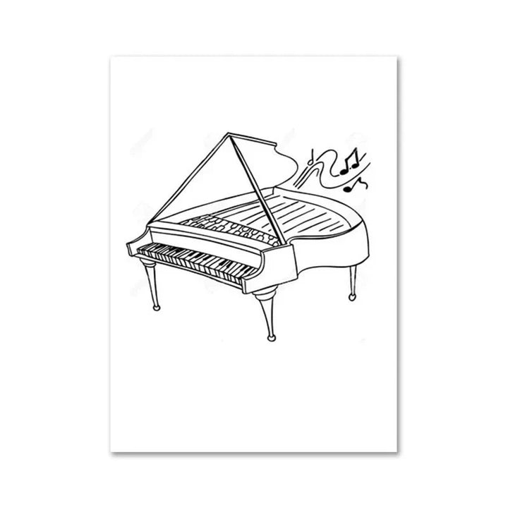 Lisslune | Line Canvas Poster