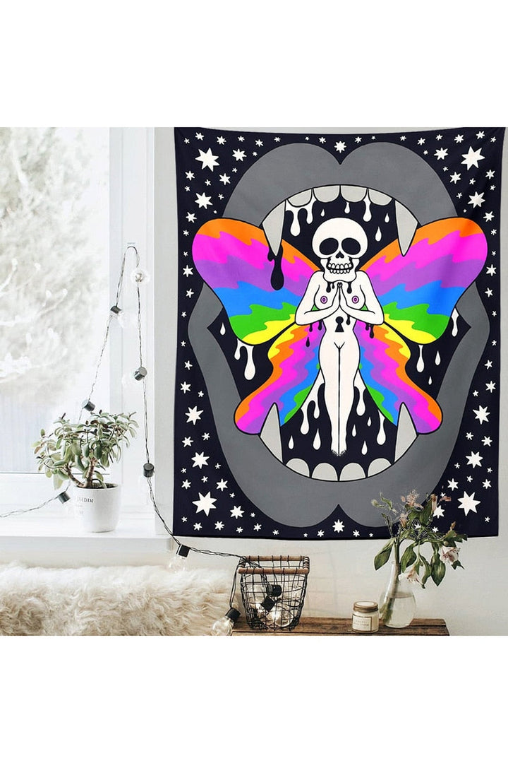 Lisslune | Magic Floral Psychedelic Tapestry