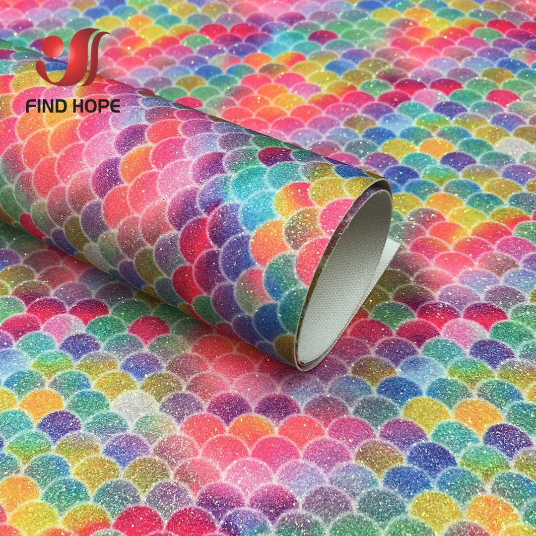 Lisslune | Iridescent Rainbow Sparkle Fabric Sheets - Perfect for Creative Do-It-Yourself Projects