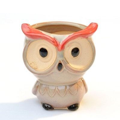 Lisslune | Cartoon Animal Motif Ceramic Flower Pot for Succulents