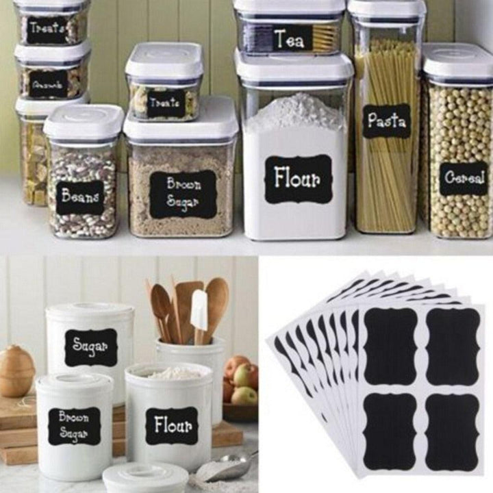 Lisslune | Elegant Table Sign Stickers: 36-Piece Set for Stylish Organization
