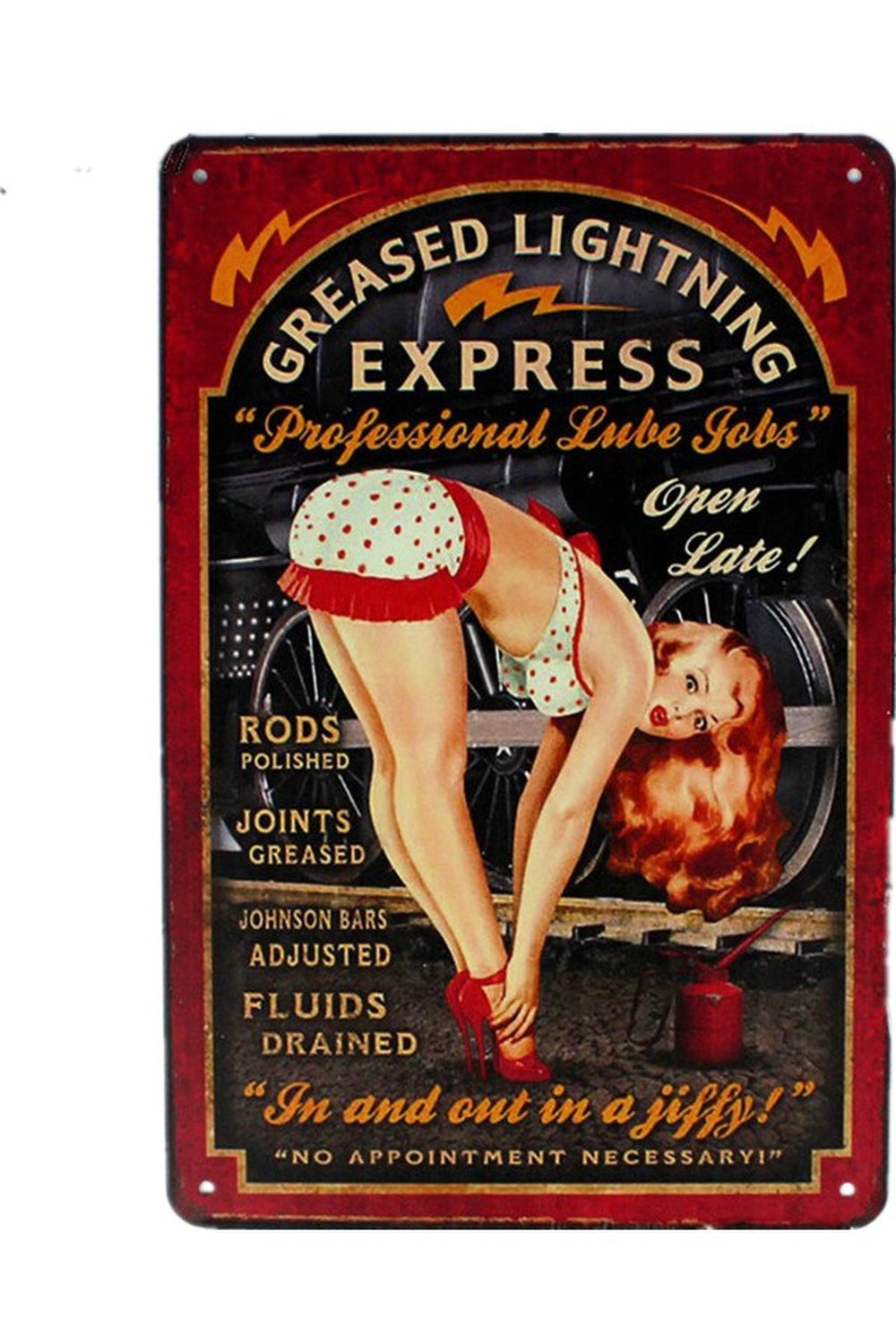 Lisslune | Service Girl Vintage Poster