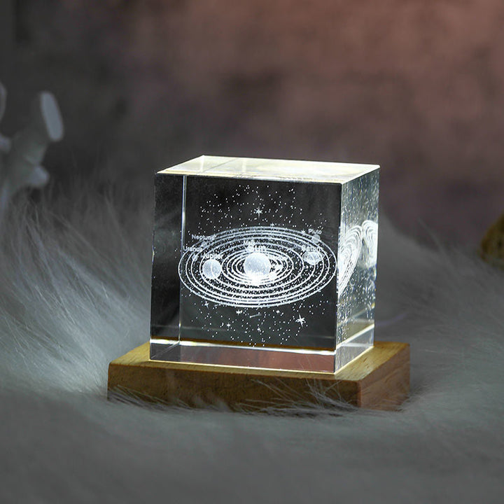 Lisslune | 3D Crystal Cube Moon Nightlight