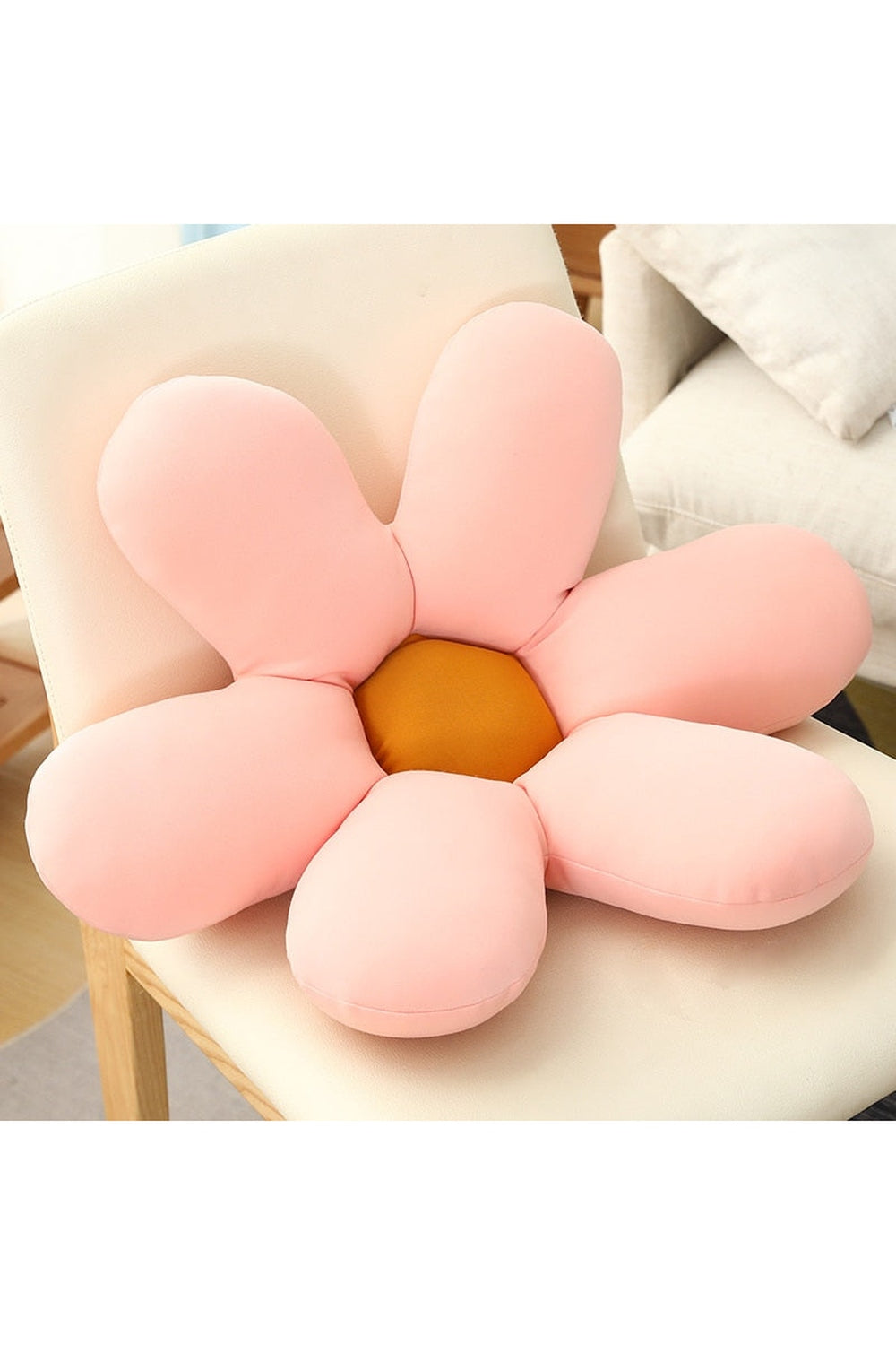 Lisslune | White Daisy Flower Cushion