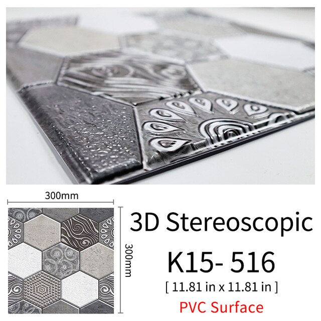Lisslune | 3D Self-Adhesive Cobblestone Wall Stickers