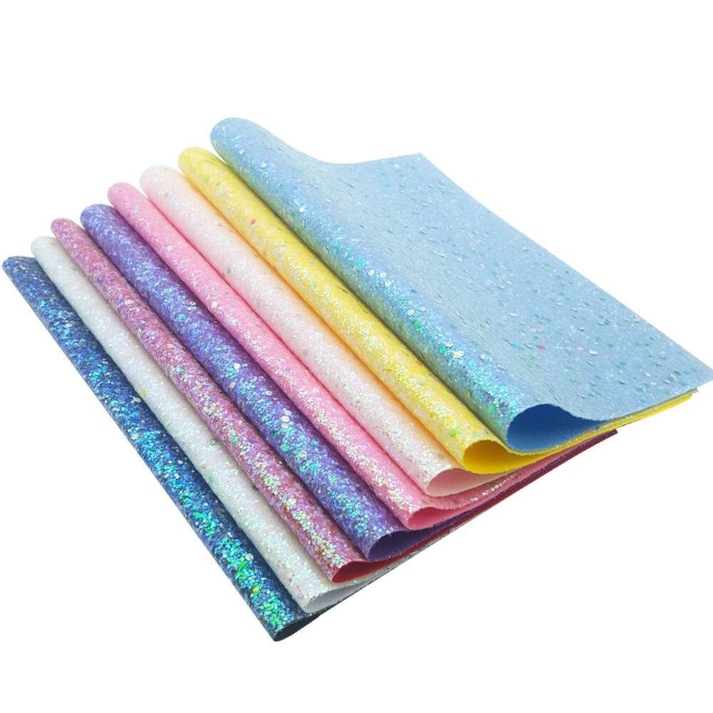 Lisslune | Glamorous Glitter Synthetic Leather Sheets for Creative Crafting Adventures!