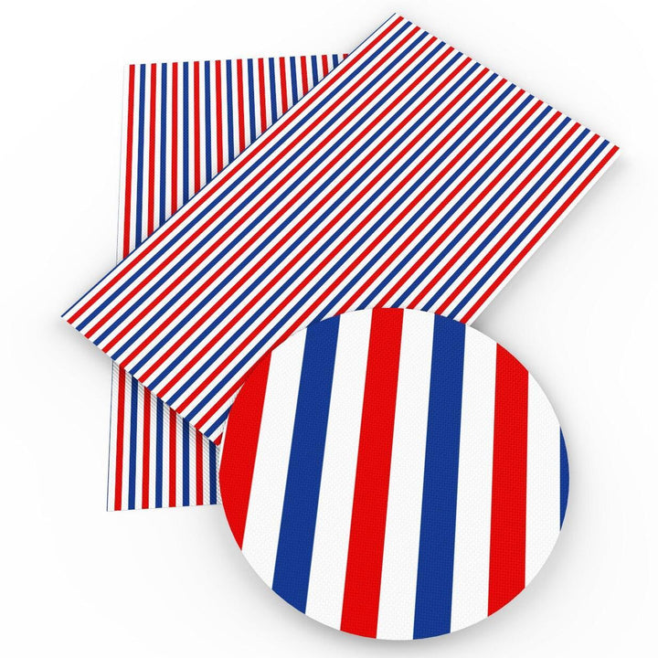 Lisslune | Patriotic Synthetic Leather Craft Material - 20*33cm