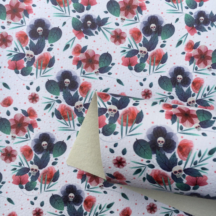 Lisslune | Vibrant Floral and Rainbow Faux Leather Craft Kit: Unleash your creativity