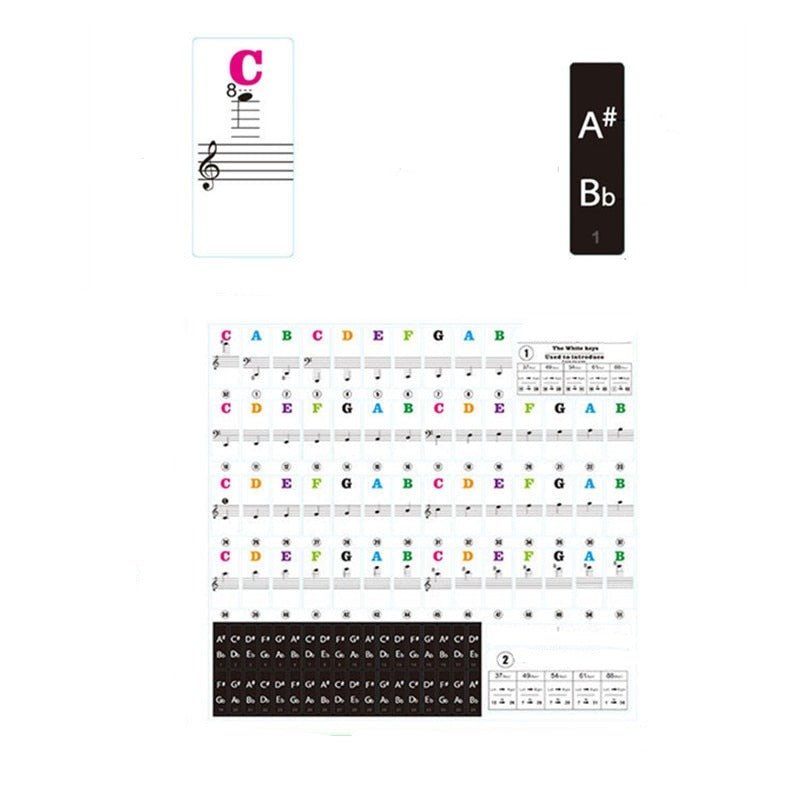 Lisslune | Piano Key Stickers