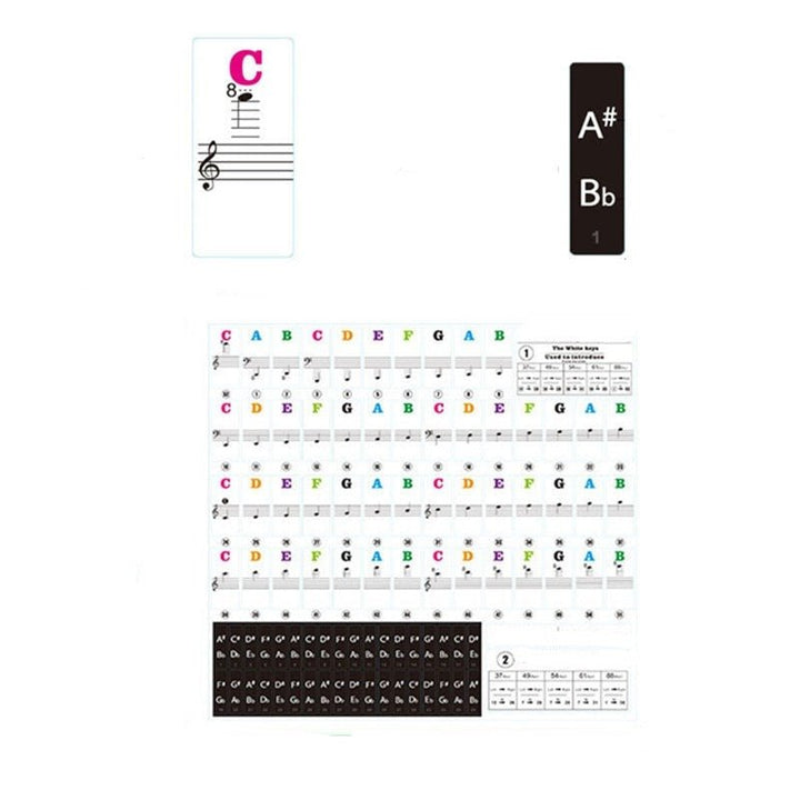 Lisslune | Piano Key Stickers