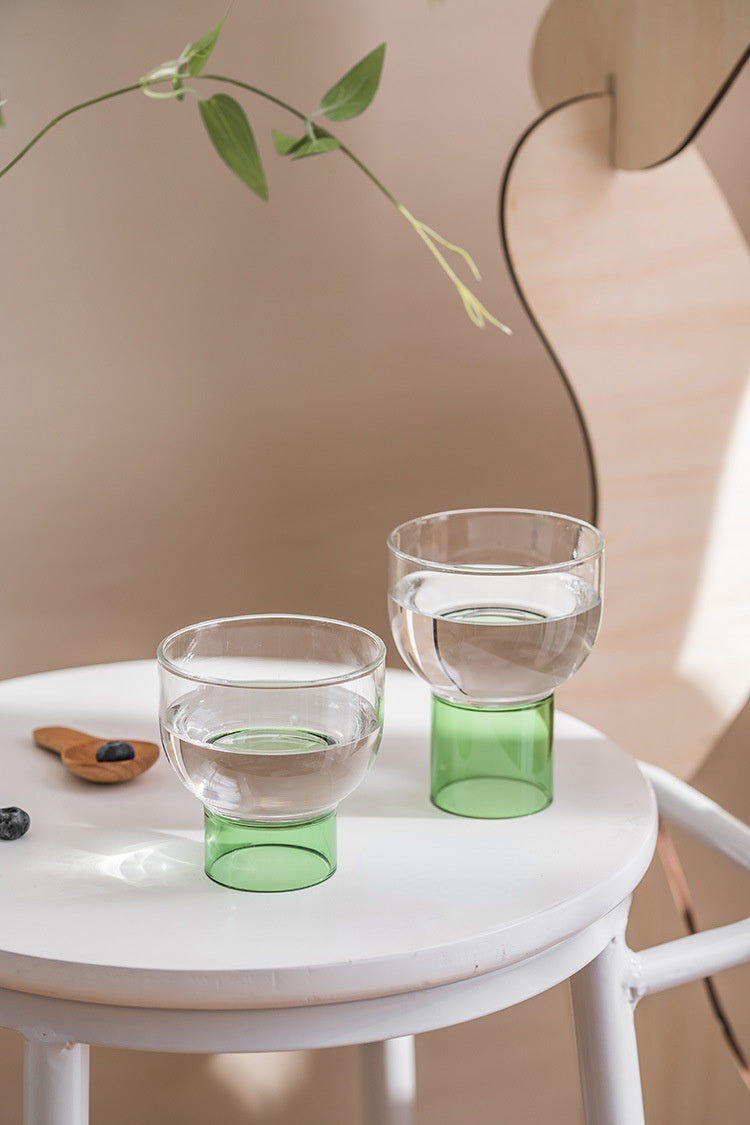 Lisslune | Half-moon drinking bowl made of colored crystal