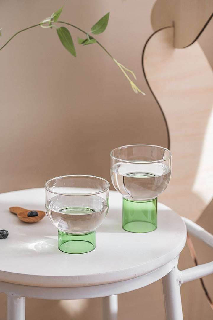 Lisslune | Half-moon drinking bowl made of colored crystal