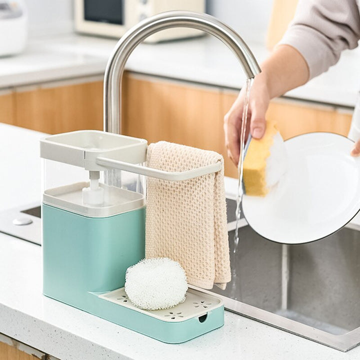 Lisslune | Kitchen Cloth Hanger Soap Dispenser