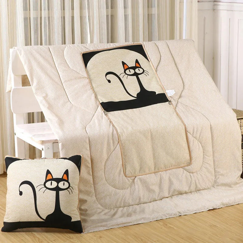 Lisslune | Cozy Convertible Pillow Quilt Combo Blanket