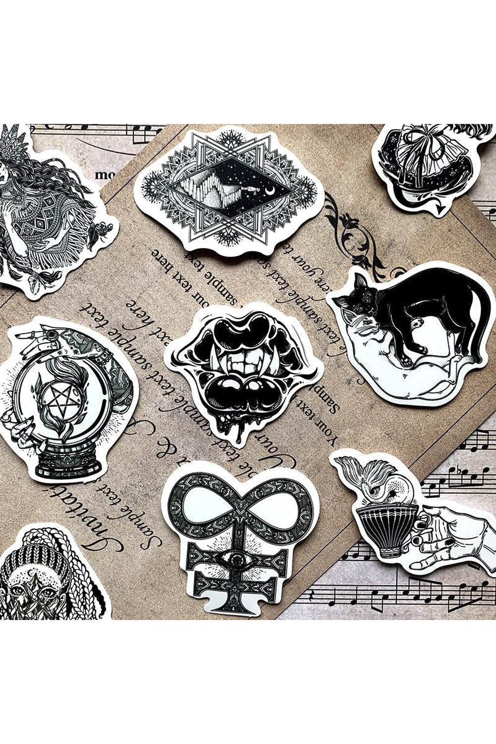 Lisslune | themed cartoon stickers
