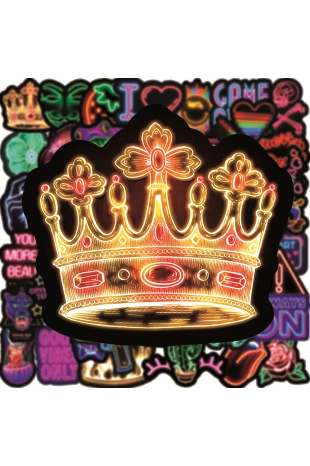 Lisslune | Style Neon Scrapbooking Sticker