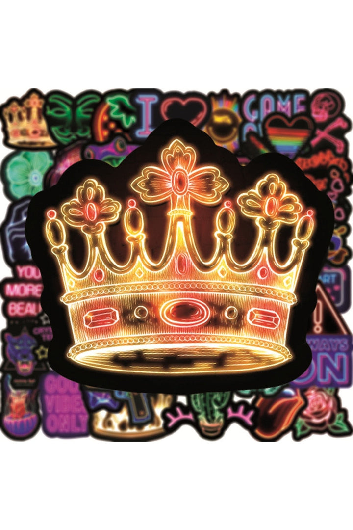 Lisslune | Style Neon Scrapbooking Sticker