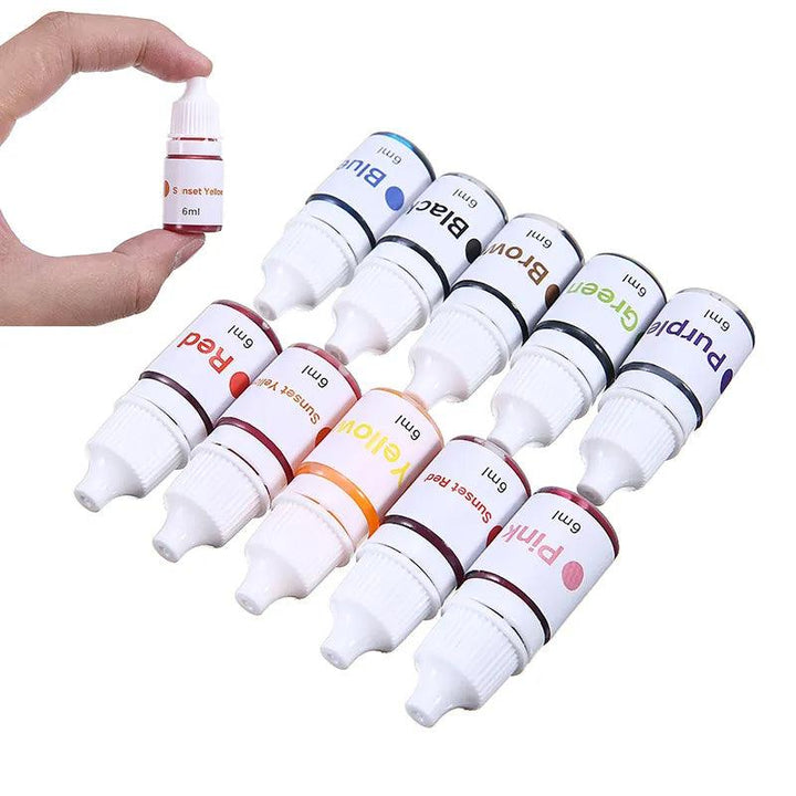 Lisslune | Rainbow 7-Color UV Reactive Craft Stamp Ink for Creative Projects