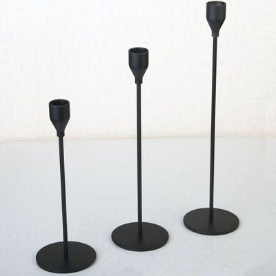 Lisslune | 3-piece set metal candle holder