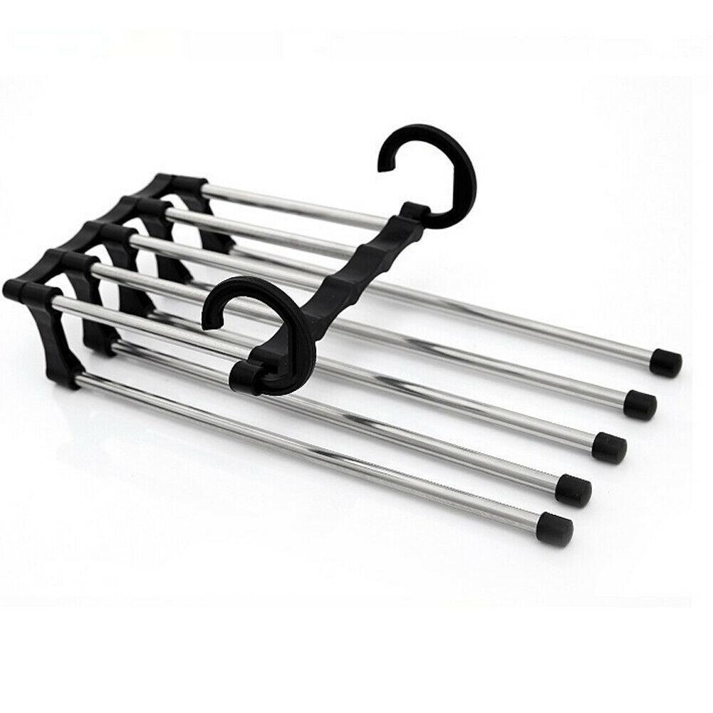 Lisslune | Rotatable Stainless Steel 5-Layer Wardrobe Clothes Organizer
