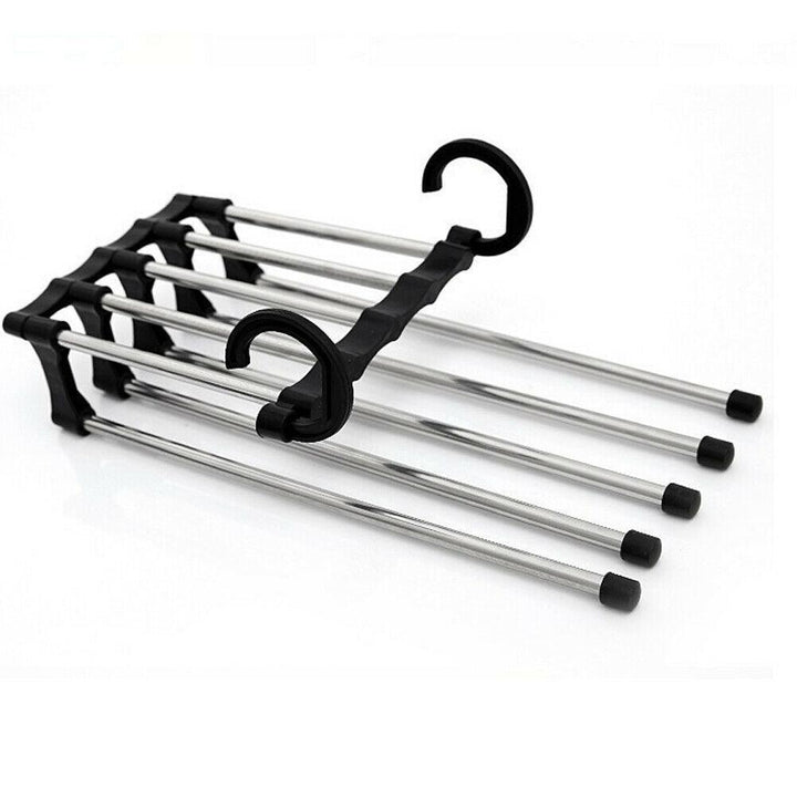 Lisslune | Rotatable Stainless Steel 5-Layer Wardrobe Clothes Organizer
