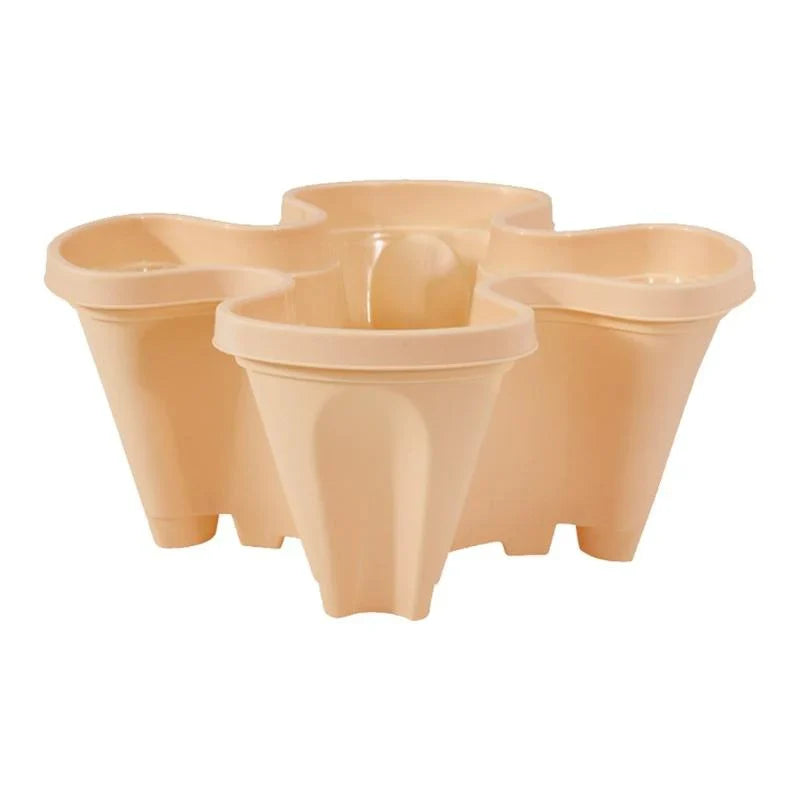 Lisslune | Space-saving stackable plant pots – Vertical planting system with wheels
