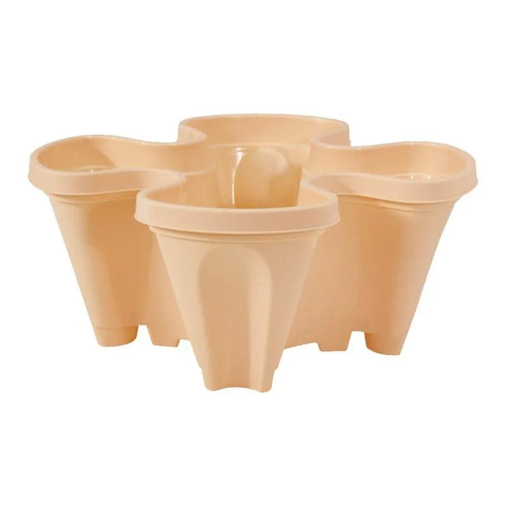 Lisslune | Space-saving stackable plant pots – Vertical planting system with wheels