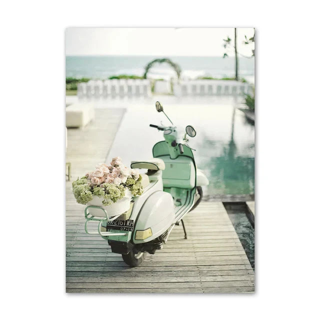 Lisslune | Vespa Canvas Poster