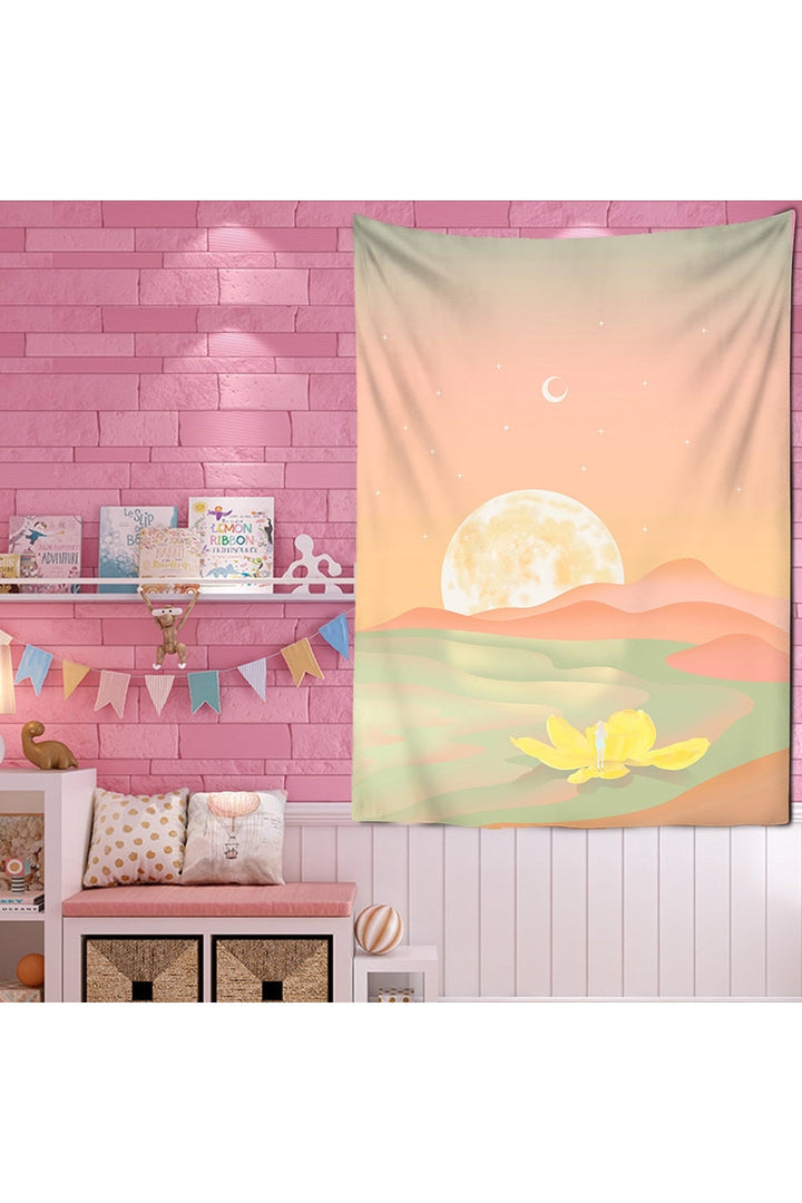 Lisslune | Pink Wall Tapestry