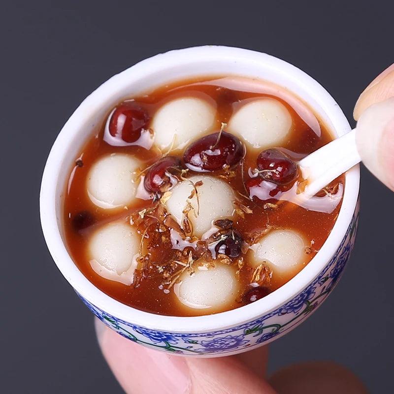 Lisslune | Enchanting Mini Chinese Cuisine Bowl Playset - Cute Decorative Items for Children and Home
