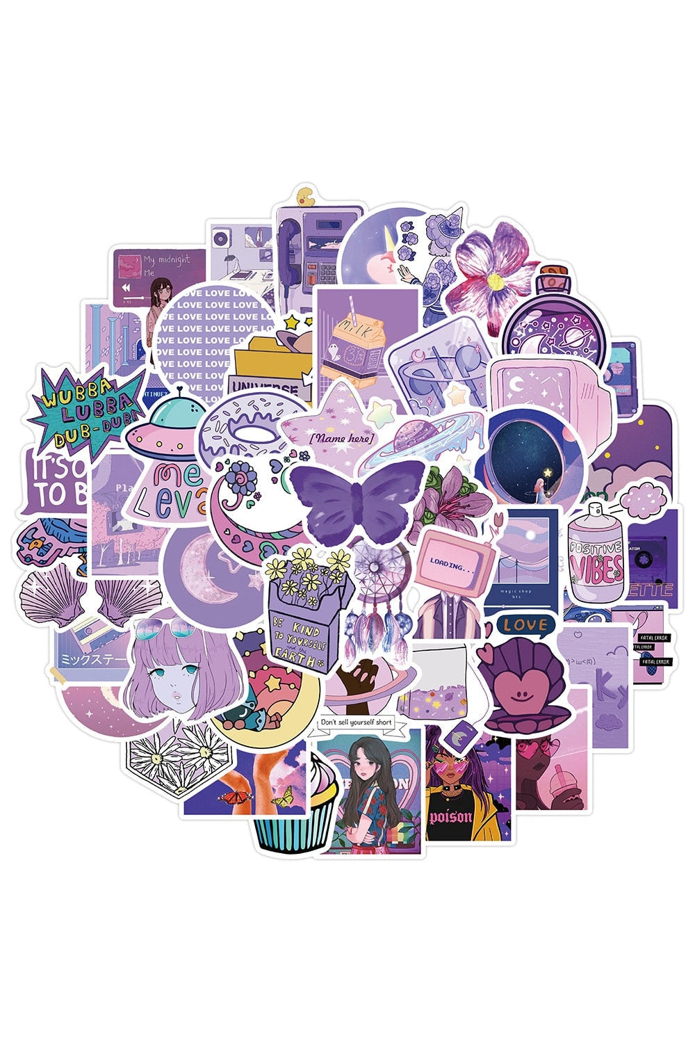Lisslune | Girl's Sweet Scrapbook Stickers