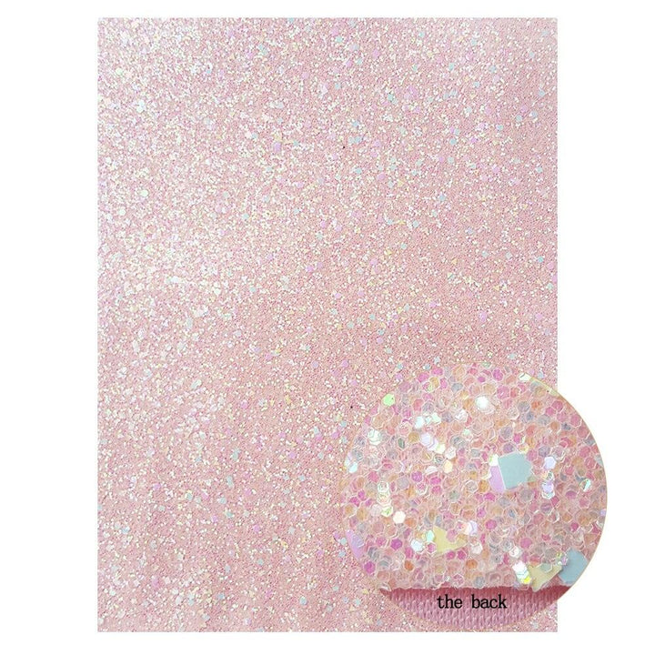 Lisslune | Sparkling Pink Faux Leather Crafting Sheets - Elevate your DIY projects