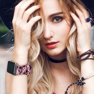 Lisslune | ELASTIC Apple Watch BAND IN HAIR TIE STYLE