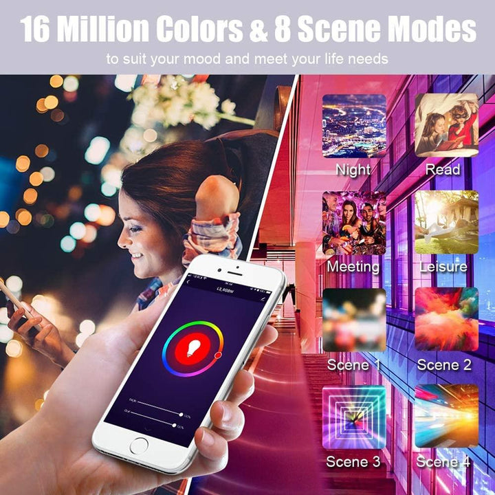 Lisslune | Smart Wifi Bluetooth LED Lamp RGB+ Lamp B22 E27