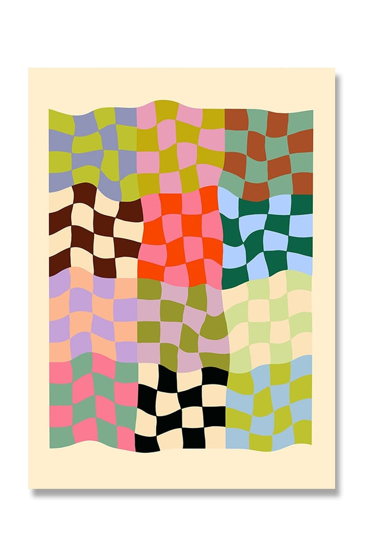 Lisslune | wavy canvas poster
