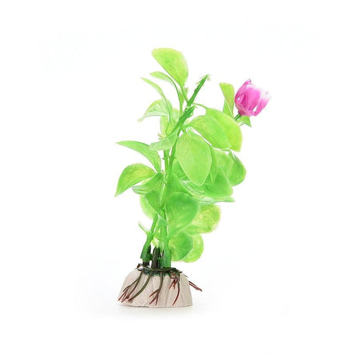 Lisslune | Vibrant Aquatic Plant Decoration Set with stable weighted base for thriving aquariums